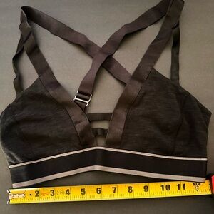 Lululemon Black Racerback Bra with Adjustable Straps